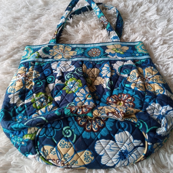 Vera Bradley Vintage Blue Mod Floral Morgan Bag - Picture 2 of 4